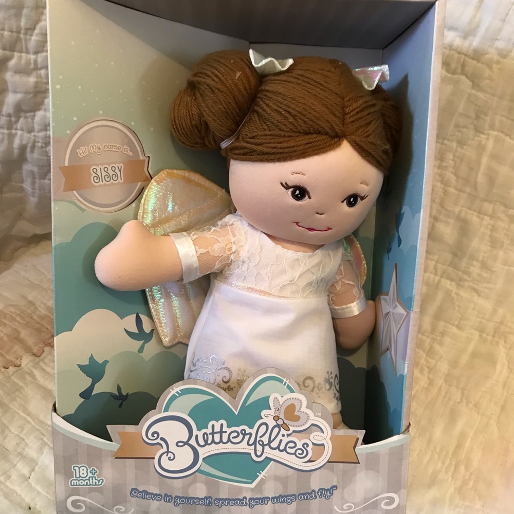 Butterflies soft cloth angel name sissy